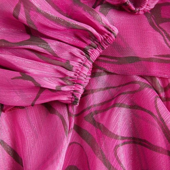 Ted Baker Ruffled Abstract Print Pinafore Dress - Picture 7 of 7